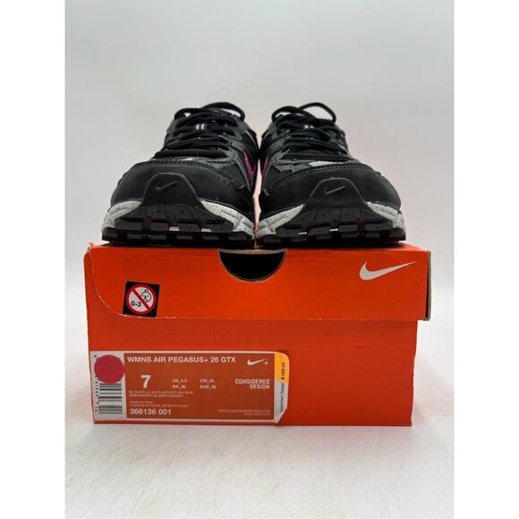 Nike AIR PEGASUS+ 26 GTX Women's NEW Vintage Running Shoes Black US Size 7 NIB - Picture 11 of 11